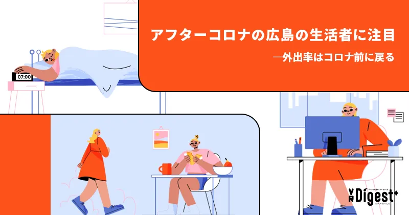 アフターコロナの広島の生活者に注目 ―外出率はコロナ前に戻る