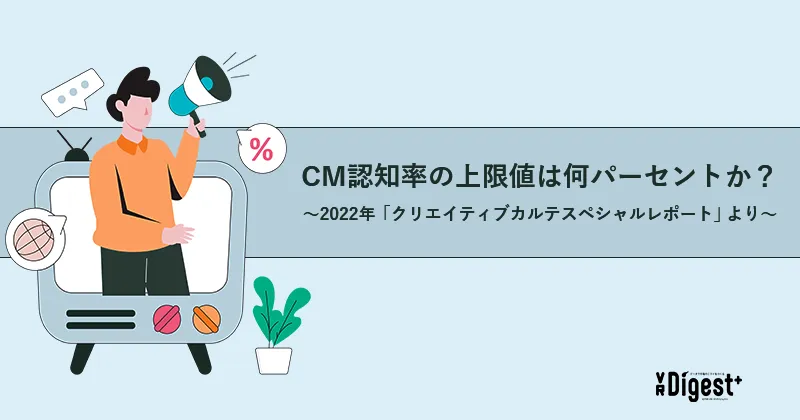 CM認知率の上限値は何パーセントか？～2022年「クリエイティブカルテスペシャルレポート」より～