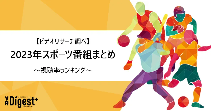 【ビデオリサーチ調べ】2023年スポーツ番組まとめ～視聴率ランキング～