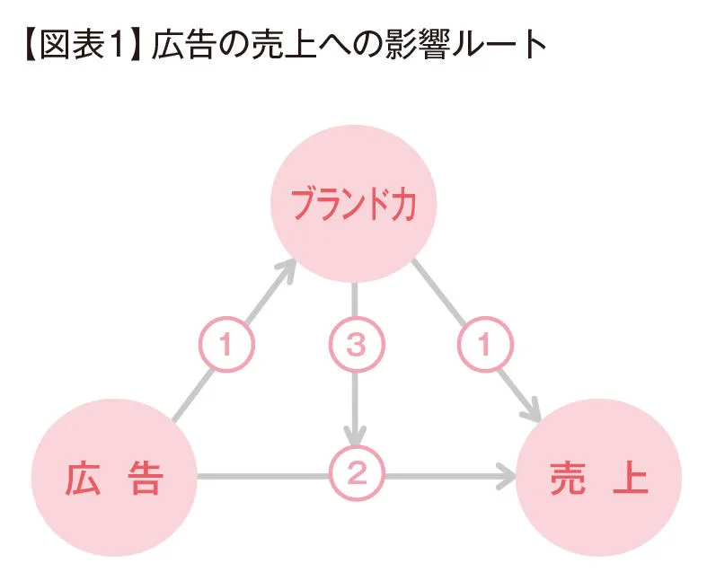 広告の売上への影響ルート