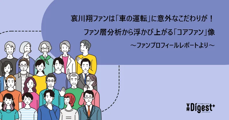 哀川翔ファンは「車の運転」に意外なこだわりが！ファン層分析から浮かび上がる「コアファン」像 〜ファンプロフィールレポートより〜