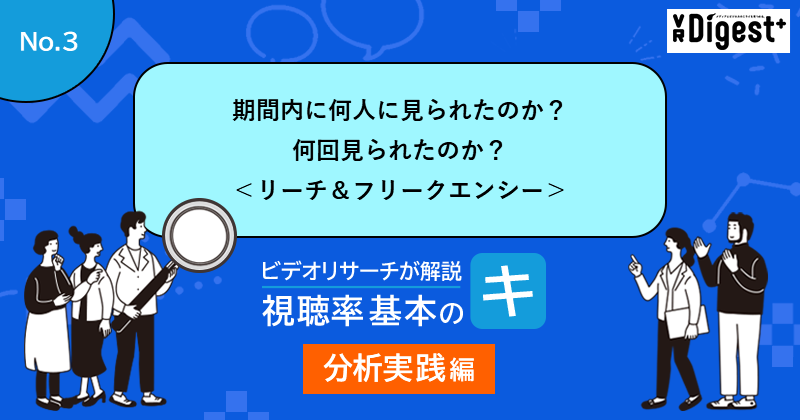 期間内に何人に見られたのか？何回見られたのか？＜リーチ＆フリークエンシー＞