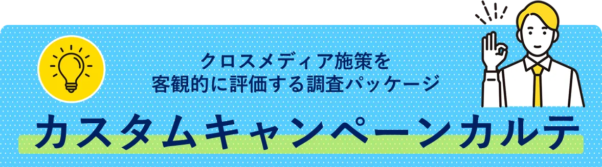 クロスメディア施策を客観的に評価する調査パッケージ「カスタムキャンペーンカルテ」