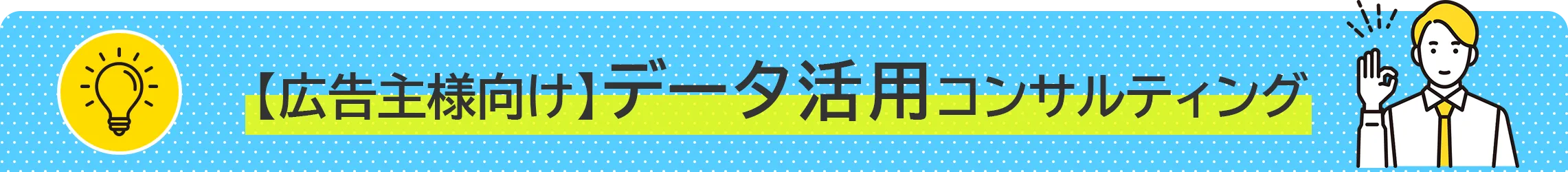 【広告主様向け】データ活用コンサルティング