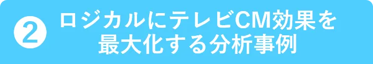 ロジカルにテレビCM効果を最大化する分析事例